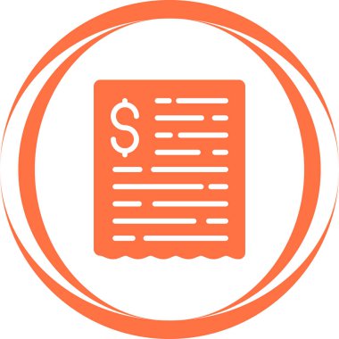 Bill vektör simgesi modern illüstrasyon