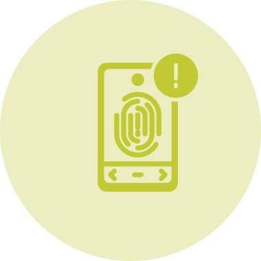 Biyometrik Tanımlama simgesinin vektör çizimi