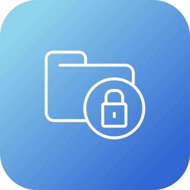 Secure Folder icon, vector illustration