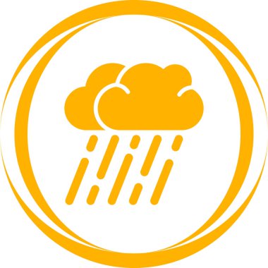 Bulut. Web simgesi basit illüstrasyon 