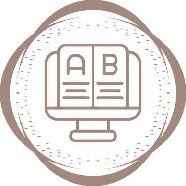 Test simgesinin vektör illüstrasyonu