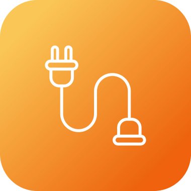 kablo bağlantı simgesi web illüstrasyonu