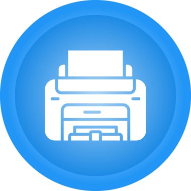 Lazer Yazıcı vektör simgesi basit illüstrasyon