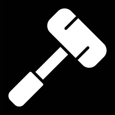 Balyoz. Web simgesi basit illüstrasyon 