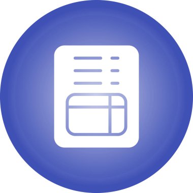 fatura simgesi, vektör illüstrasyonu basit tasarım