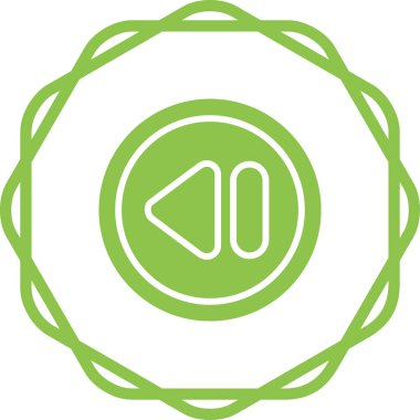 Vektör illüstrasyonu, Geri sarma düğmesi Simgesi