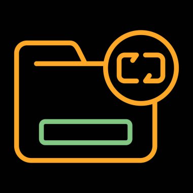 Belge yedeği. Web simgesi basit illüstrasyon 