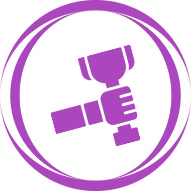 kupa ödül ikonu vektör illüstrasyonu 