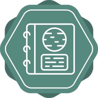 kitap düz simgesi, vektör illüstrasyonu