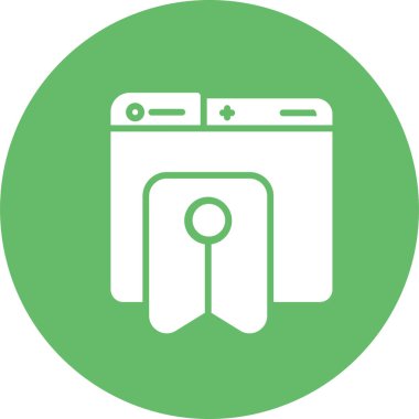 Yer İmleri simgesinin vektör illüstrasyonu