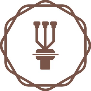 Kablo Sonlandırma Kit simgesi, vektör illüstrasyonu