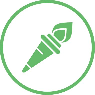 Meşale Web simgesi vektör illüstrasyonu     