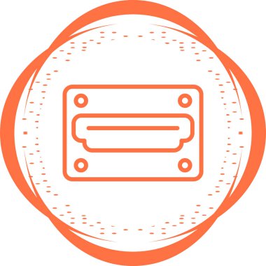 hdmi simgesi, web tasarımı için resimleme