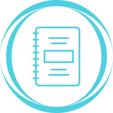 Not defteri web simge vektör çizim 