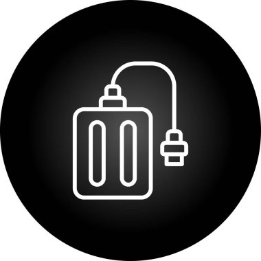 dış sabit sürücü simgesi, vektör çizim  