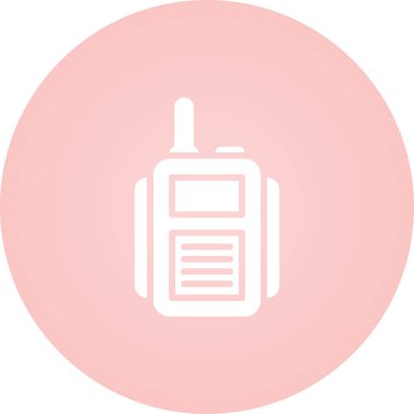 El kumandalı telsiz. Web simgesi vektör illüstrasyonu