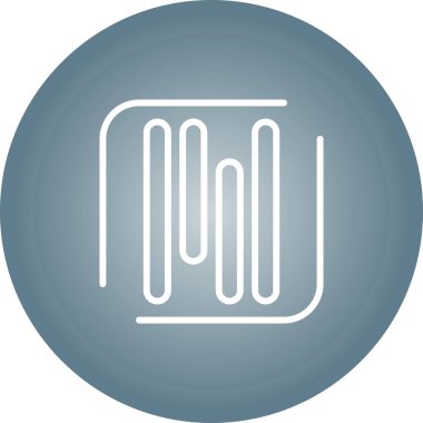 Satır simgesi, logo tasarım şablonu, vektör illüstrasyonu