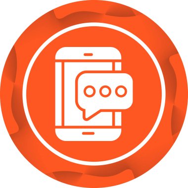 SMS iletisi simgesi, vektör çizim