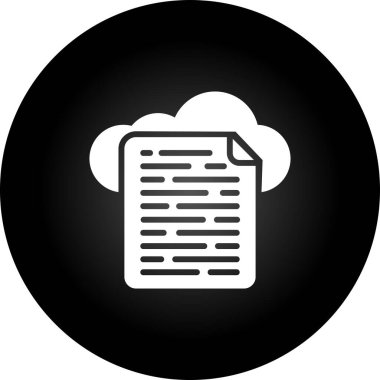 Bulut Veri Web simgesi basit tasarım