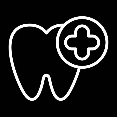 Diş Bakımı 'nın illüstrasyon vektör simgesi