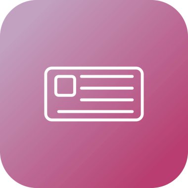 Bir harf simgesinin vektör illüstrasyonu 