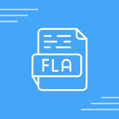 FLA file format icon web illustration clipart