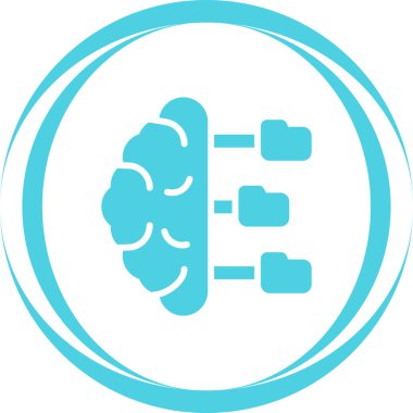 Öngörülebilir Modelleme ağ ikonu vektör illüstrasyonu 