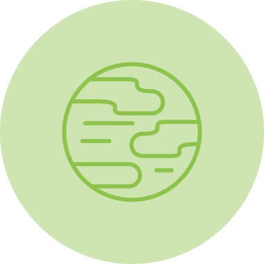 Gezegen simge vektör çizim 