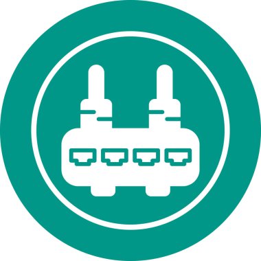 Wi-Fi yönlendirici simgesi, vektör illüstrasyonu