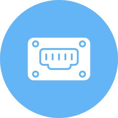 Ethernet web simgesinin vektör illüstrasyonu