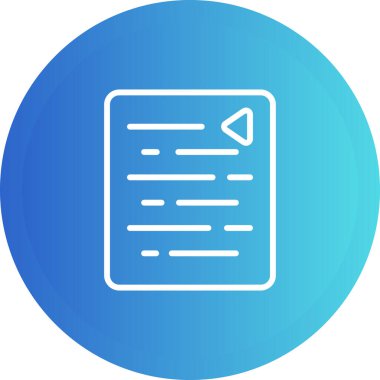 Belge. Web simgesi basit tasarım 