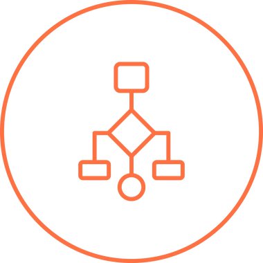 Bağlılık Diyagramı Simgesi İşaret Vektörü