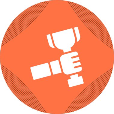 kupa ödül ikonu vektör illüstrasyonu 