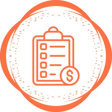 Mali Planlama kavramı illüstrasyonu, simge sembolü.