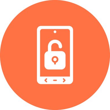 Kilitli olmayan ağ simgesi, vektör illüstrasyonu  