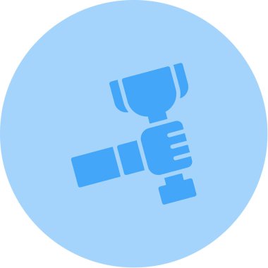 kupa ödül ikonu vektör illüstrasyonu 