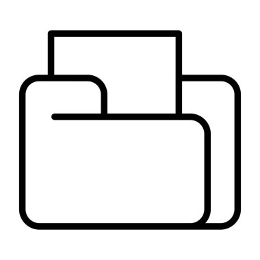 dosya dizini simgesi, vektör illüstrasyonu basit tasarım