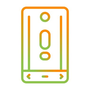 Akıllı telefon simgesinin vektör illüstrasyonu 