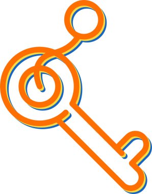 anahtar web simge vektör çizim