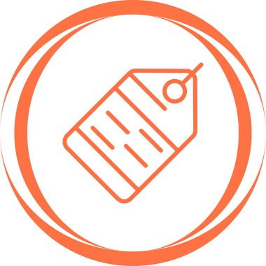 Etiket. Web simgesi basit illüstrasyon