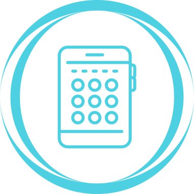 Pincode ağ simgesi, vektör illüstrasyonu 