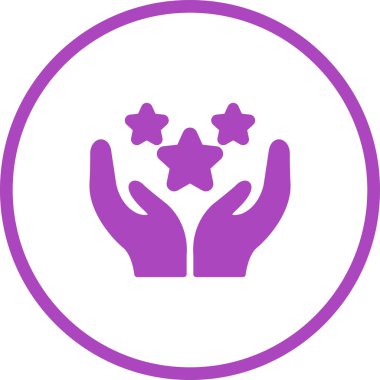 Glory web simgesinin vektör illüstrasyonu