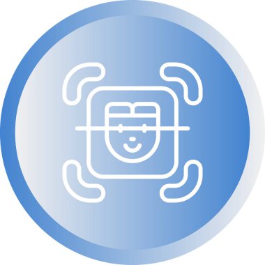 Resim Tarayıcı web simgesi, basit vektör illüstrasyonu