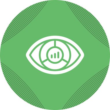 Veri Görselleştirme simgesi, vektör illüstrasyonu 