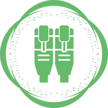 Ethernet web simgesinin vektör illüstrasyonu