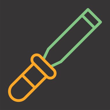 Keski simgesi, vektör illüstrasyonu basit tasarım