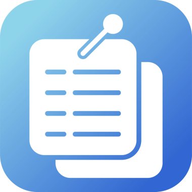 Belge Bildirme simgesinin vektör illüstrasyonu