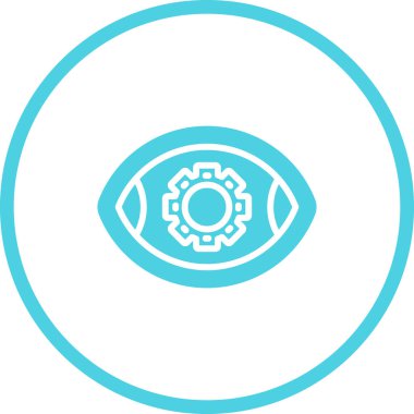 Göz. Web simgesi basit illüstrasyon 