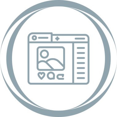 vektör çizimi sosyal medya simge