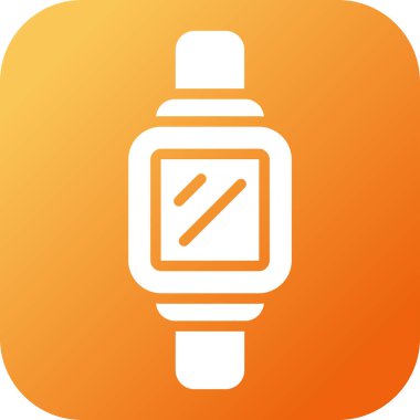 Modern Smartwatch simgesinin vektör çizimi    